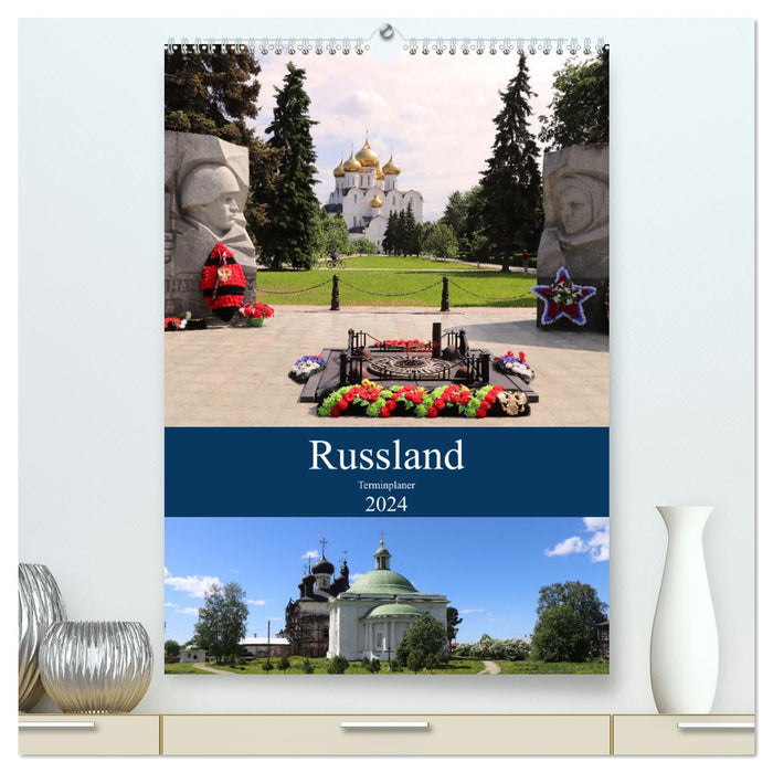 Russland - Terminplaner (CALVENDO Premium Wandkalender 2024)