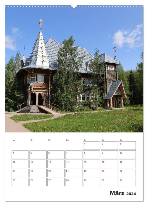 Russland - Terminplaner (CALVENDO Premium Wandkalender 2024)