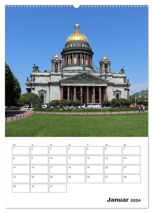 Russie - Planificateur de rendez-vous (Calvendo mural CALVENDO 2024) 