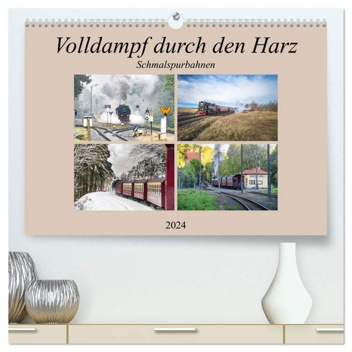 Volldampf durch den Harz (CALVENDO Premium Wandkalender 2024)