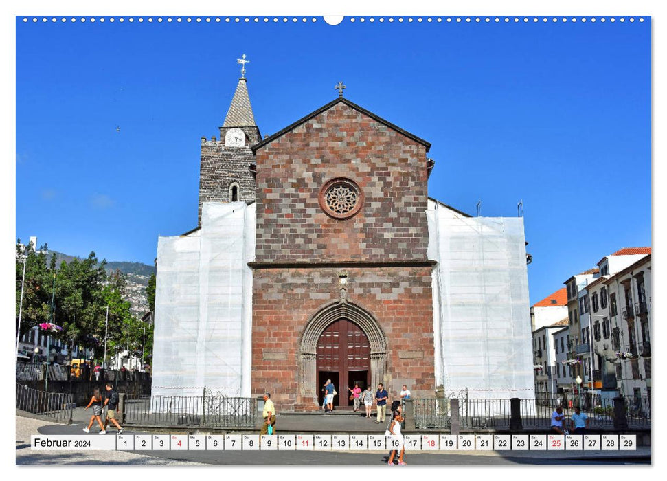 FUNCHAL, la métropole de Madère à voir (Calendrier mural CALVENDO 2024) 