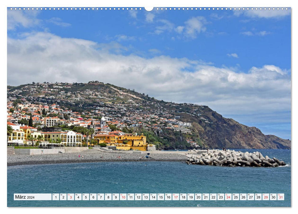 FUNCHAL, la métropole de Madère à voir (Calendrier mural CALVENDO 2024) 