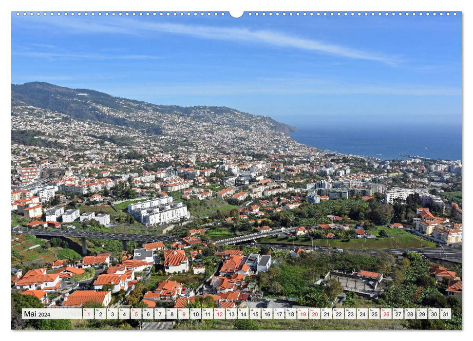 FUNCHAL, la métropole de Madère à voir (Calendrier mural CALVENDO 2024) 