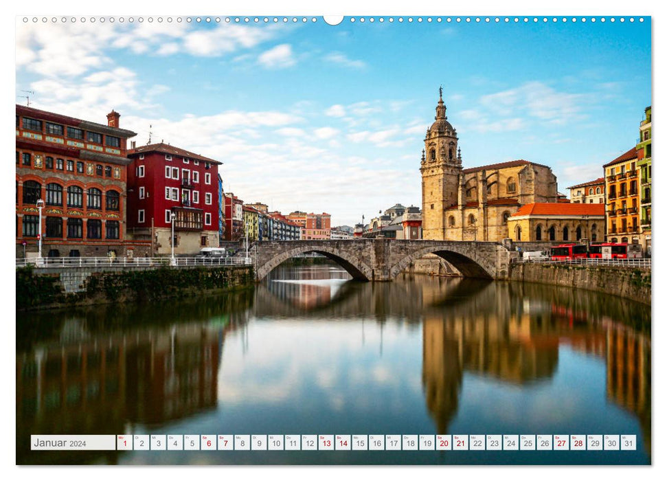 Bilbao. Metropolis on the Bay of Biscay. (CALVENDO Premium Wall Calendar 2024) 