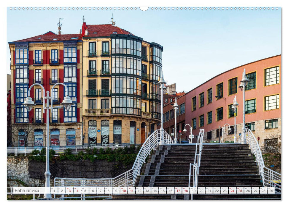 Bilbao. Metropolis on the Bay of Biscay. (CALVENDO Premium Wall Calendar 2024) 