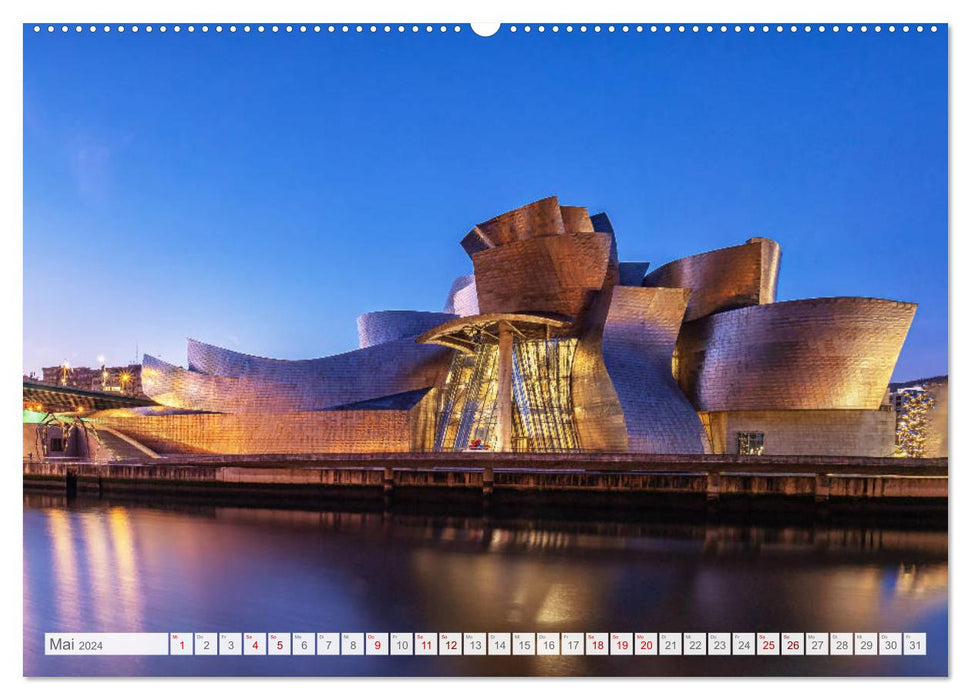 Bilbao. Metropolis on the Bay of Biscay. (CALVENDO Premium Wall Calendar 2024) 