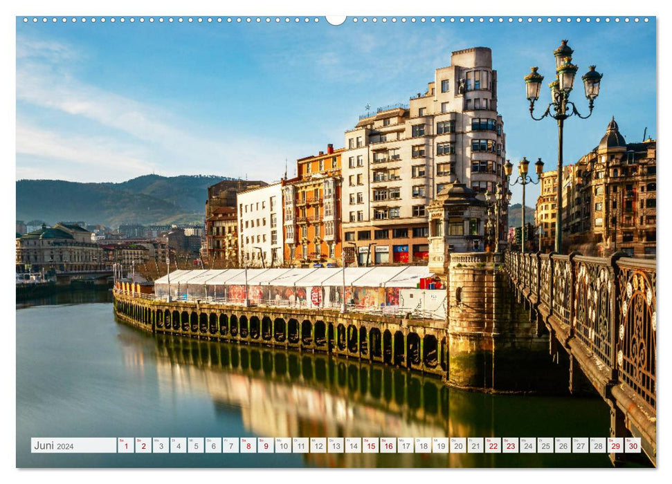 Bilbao. Metropolis on the Bay of Biscay. (CALVENDO Premium Wall Calendar 2024) 