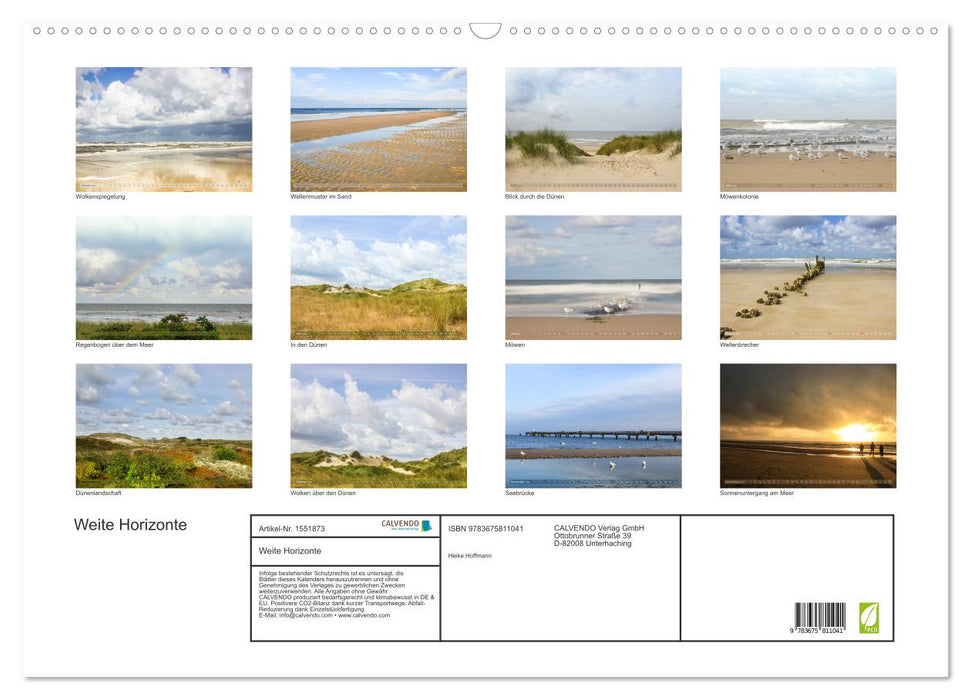 Wide horizons (CALVENDO wall calendar 2024) 