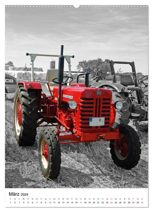 Alte Traktoren Nostalgie pur (CALVENDO Premium Wandkalender 2024)