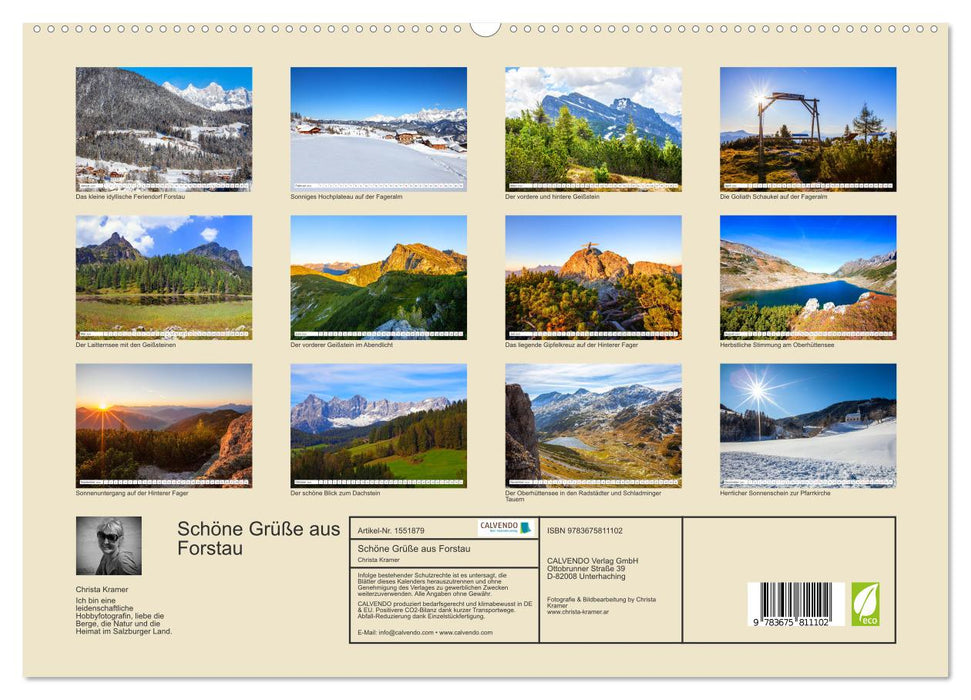 Greetings from Forstau (CALVENDO Premium Wall Calendar 2024) 