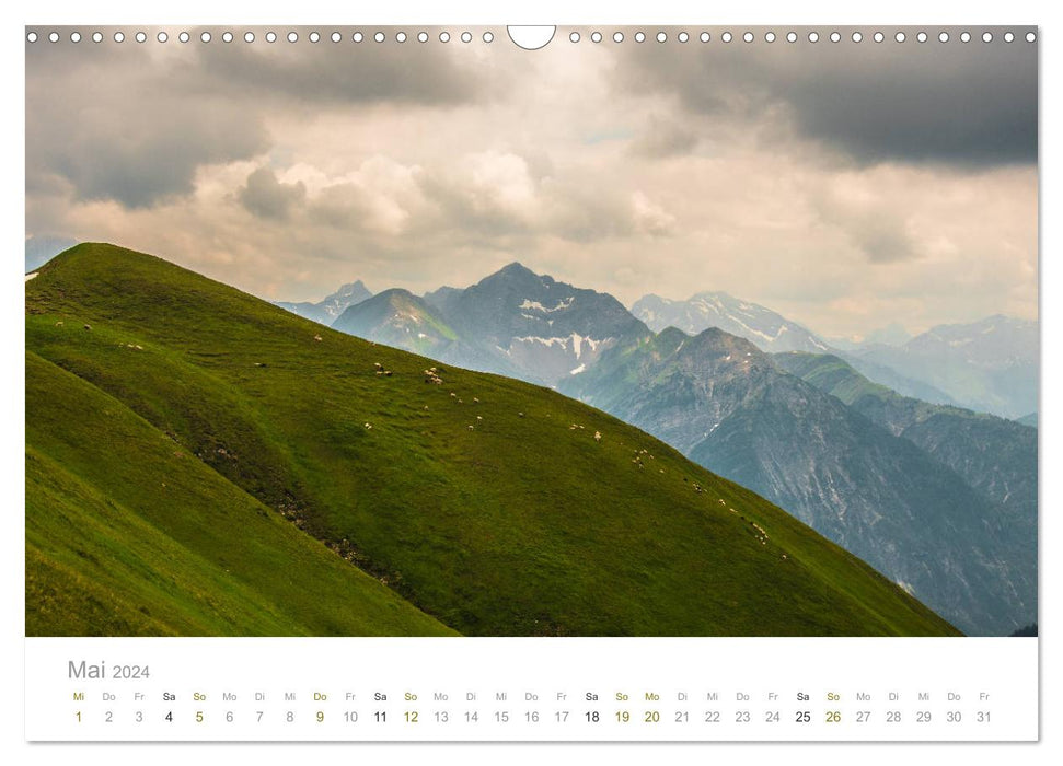 Mountains - The beauty of the Alps (CALVENDO wall calendar 2024) 