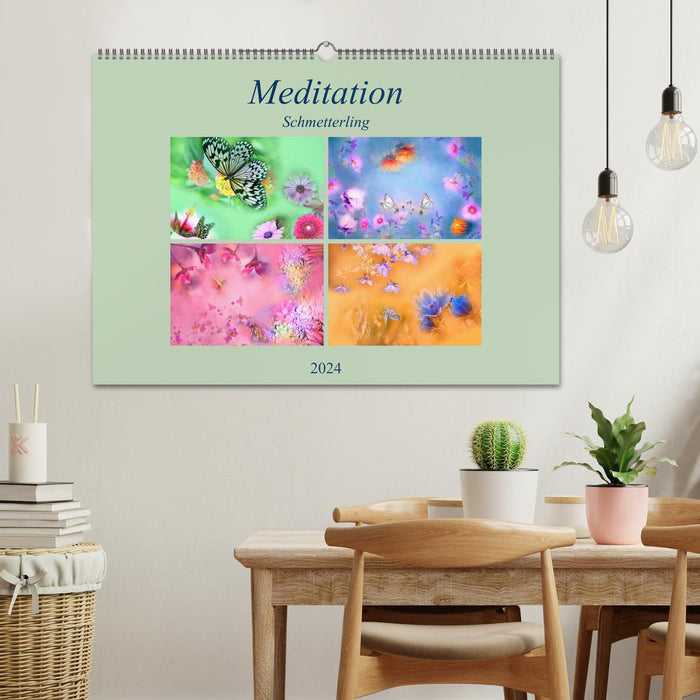 Meditation Butterfly (CALVENDO Wall Calendar 2024) 