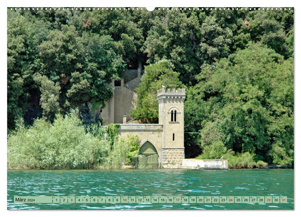 Lake Bolsena Emerald in Lazio (CALVENDO Premium Wall Calendar 2024) 