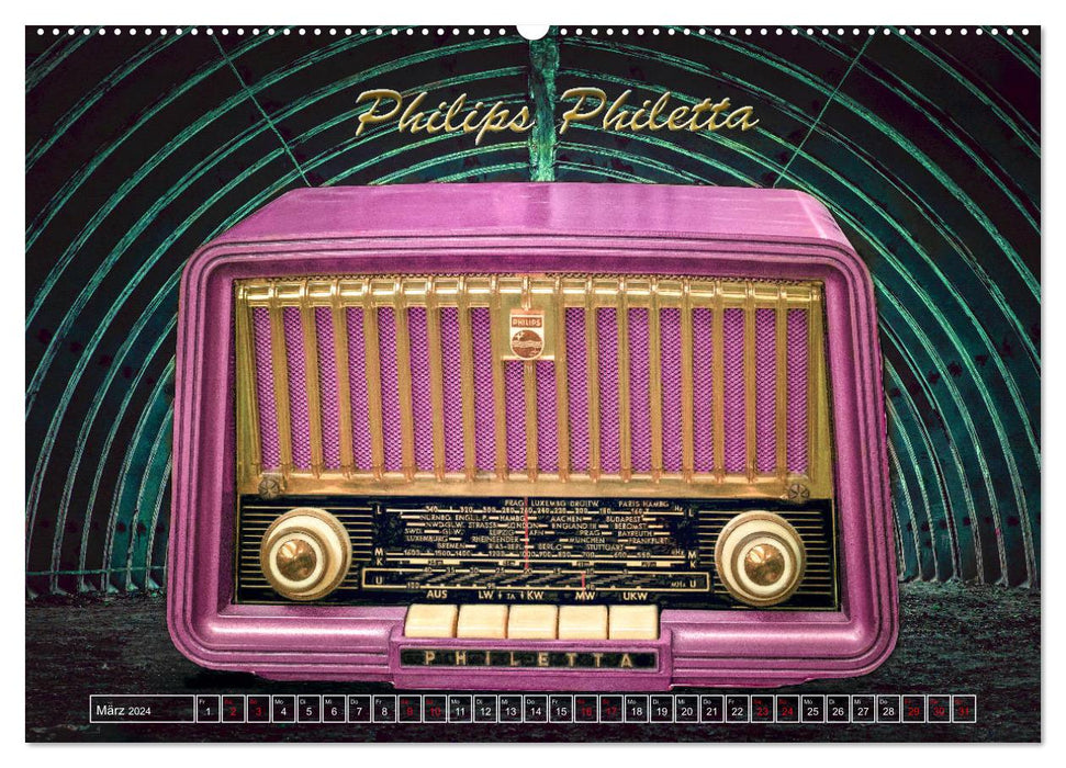 Joie de vivre radio (CALVENDO wall calendar 2024) 