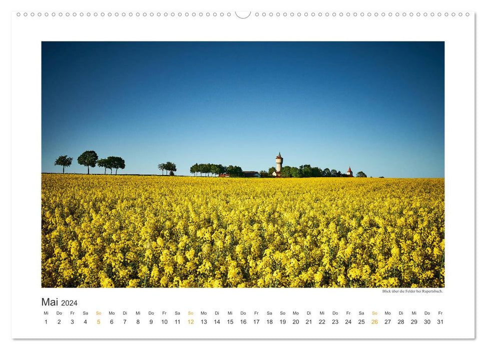 Landscapes of the Altmühltal (CALVENDO Premium Wall Calendar 2024) 