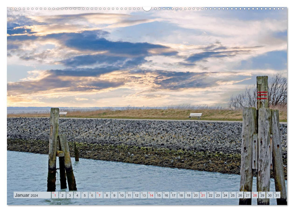 Langeoog - Pure Nature (CALVENDO Premium Wall Calendar 2024) 