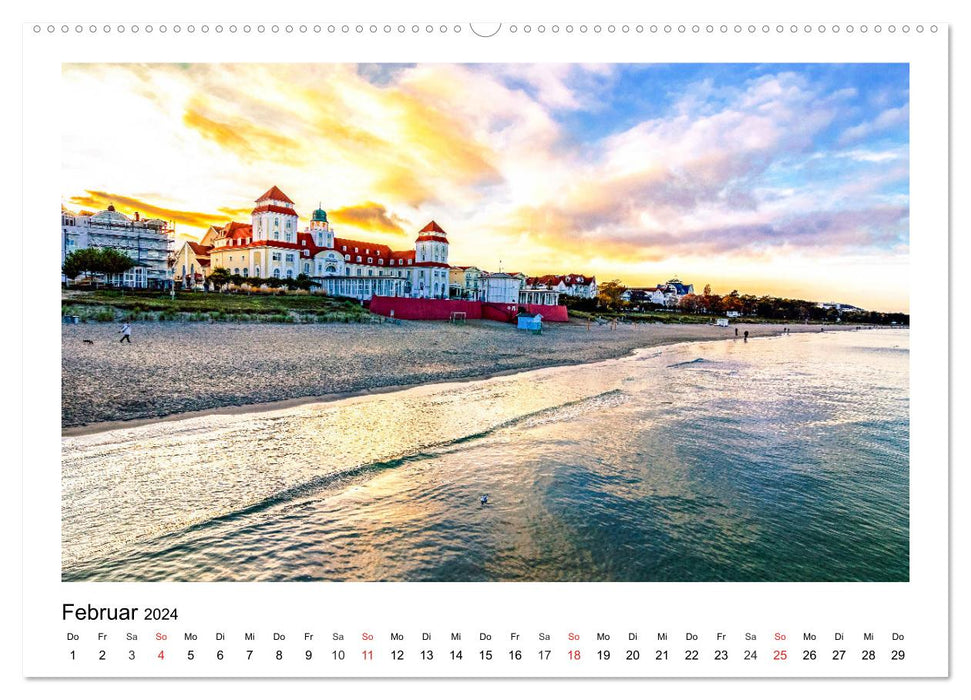 STRANDLUST Insel Rügen (CALVENDO Premium Wandkalender 2024)