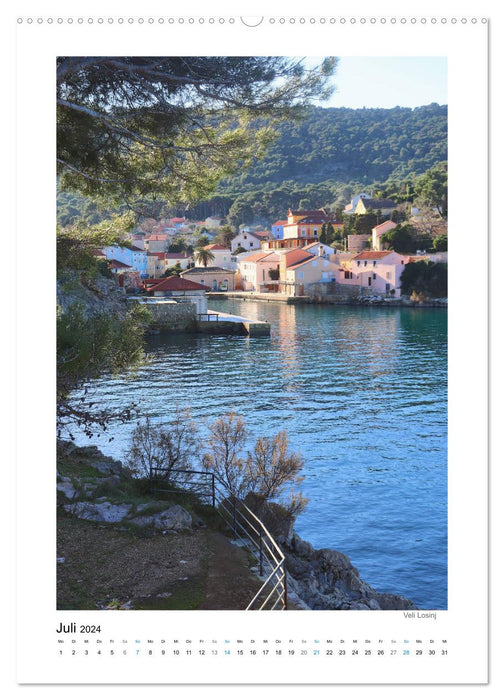 Kroatiens Inselzauber, Cres und Losinj (CALVENDO Premium Wandkalender 2024)