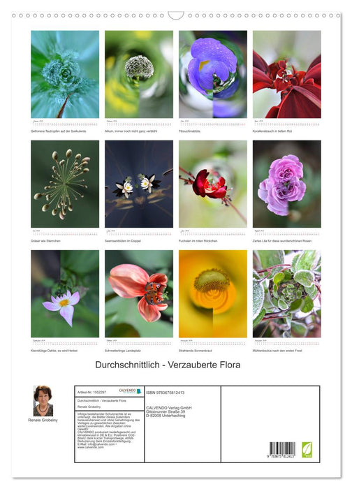 Durchschnittlich - Verzauberte Flora (CALVENDO Wandkalender 2024)