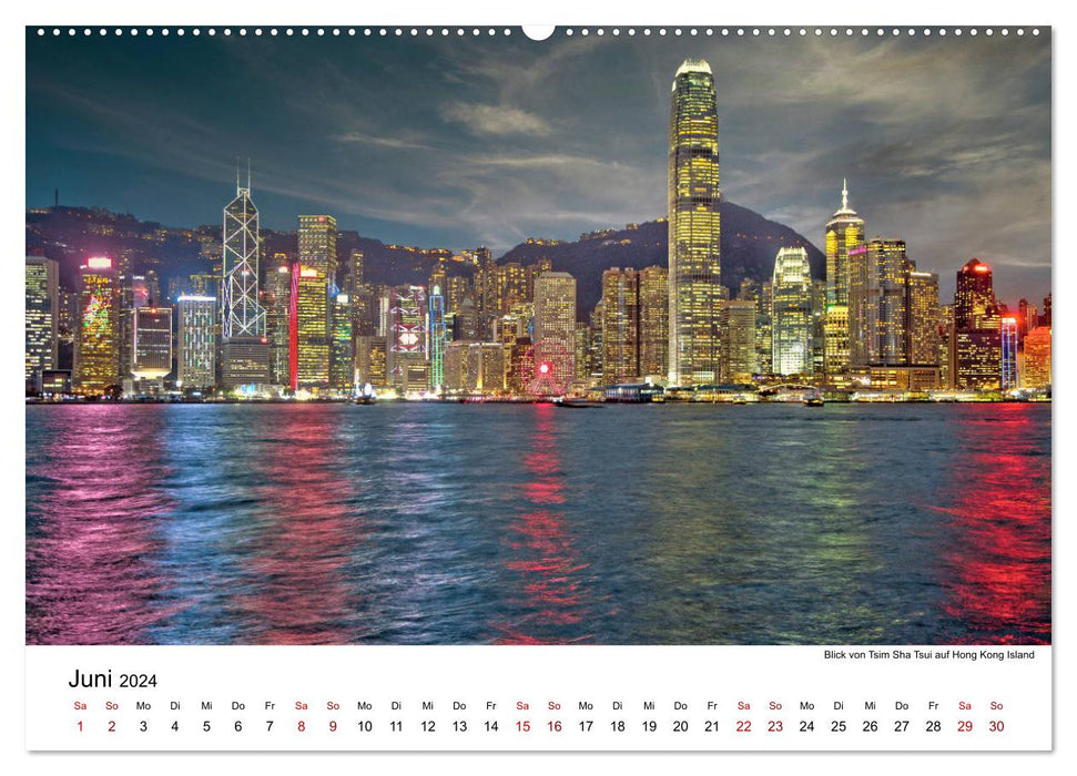 Megacity Hong Kong (CALVENDO Wandkalender 2024)