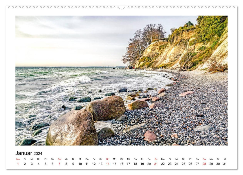 STRANDLUST Insel Rügen (CALVENDO Wandkalender 2024)