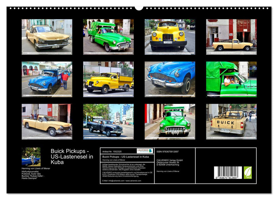 Buick Pickups - US-Lastenesel in Kuba (CALVENDO Premium Wandkalender 2024)