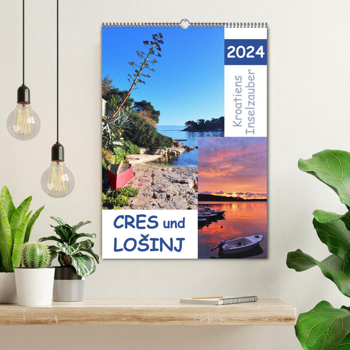 Croatia's island magic, Cres and Losinj (CALVENDO wall calendar 2024) 
