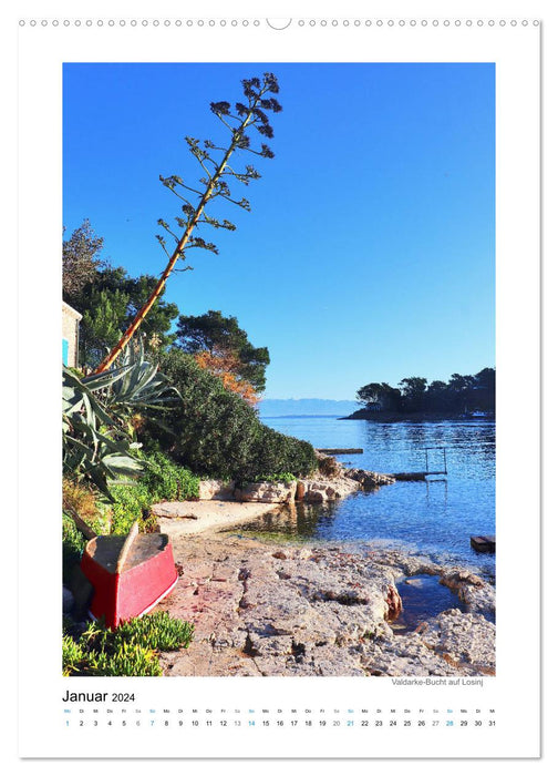 Croatia's island magic, Cres and Losinj (CALVENDO wall calendar 2024) 