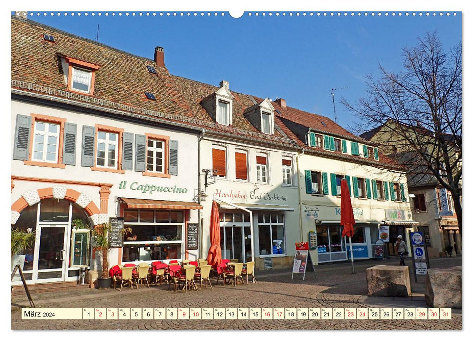 Bad Dürkheim - wine, graduation tower and giant barrel (CALVENDO wall calendar 2024) 