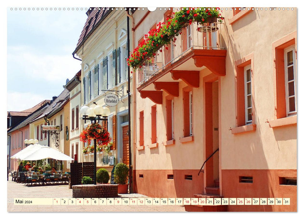 Bad Dürkheim - wine, graduation tower and giant barrel (CALVENDO wall calendar 2024) 