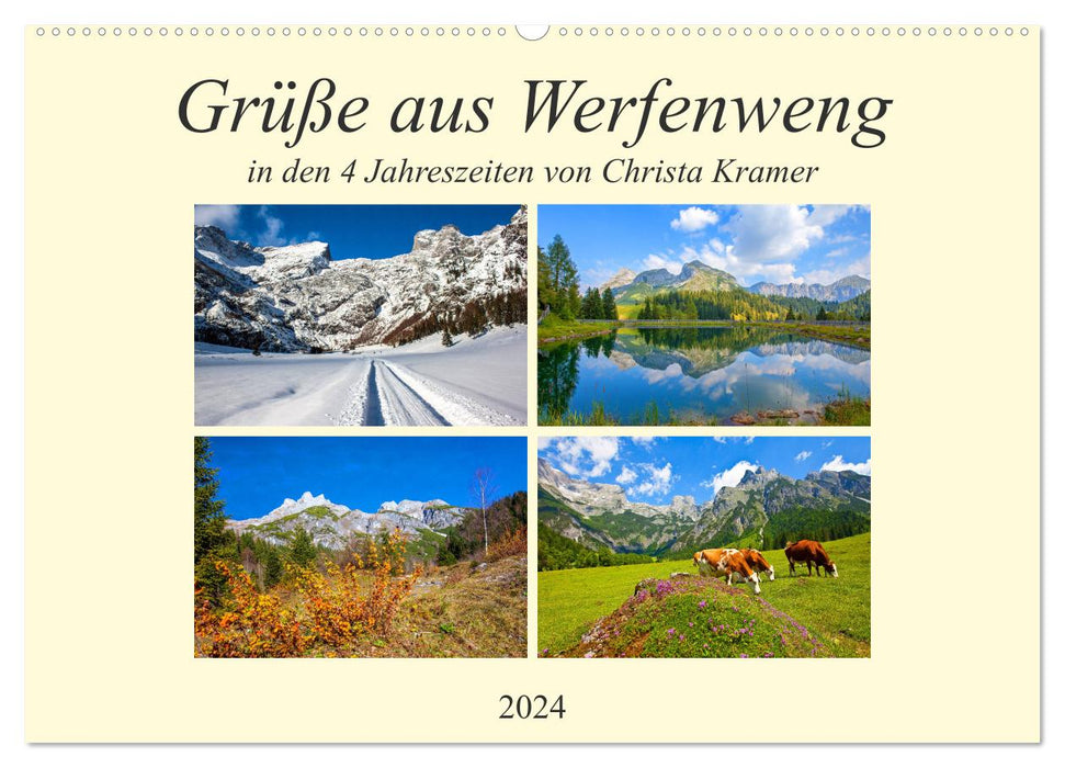 Greetings fromwerfenweng (CALVENDO wall calendar 2024) 