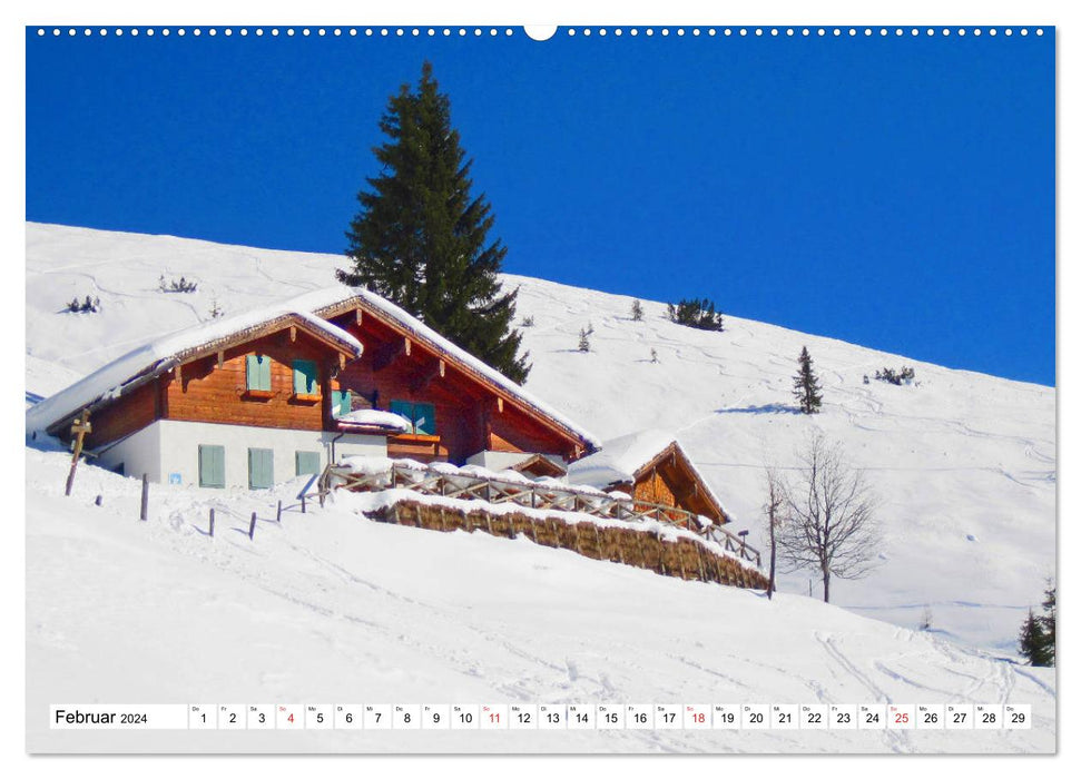 Greetings fromwerfenweng (CALVENDO wall calendar 2024) 