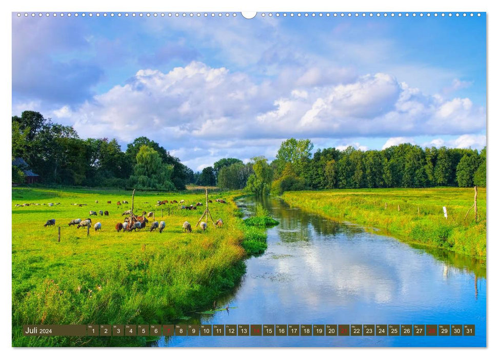 Bad Bodenteich - health resort in the Lüneburg Heath (CALVENDO Premium Wall Calendar 2024) 