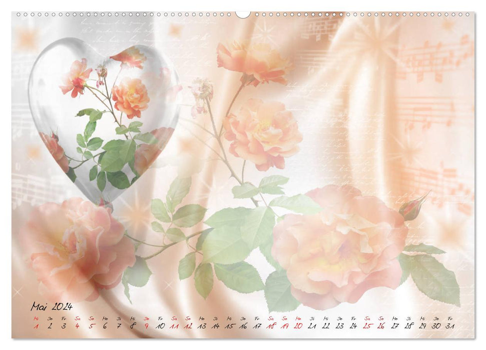 Time for emotions craft calendar (CALVENDO Premium wall calendar 2024) 