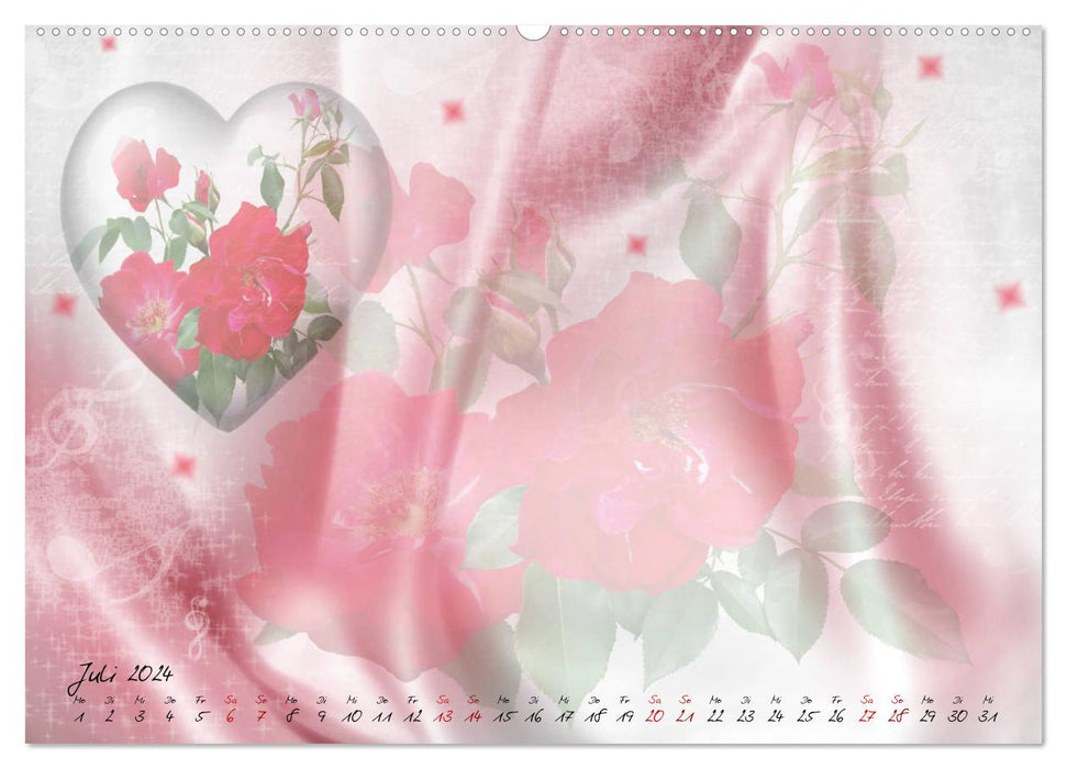 Time for emotions craft calendar (CALVENDO Premium wall calendar 2024) 