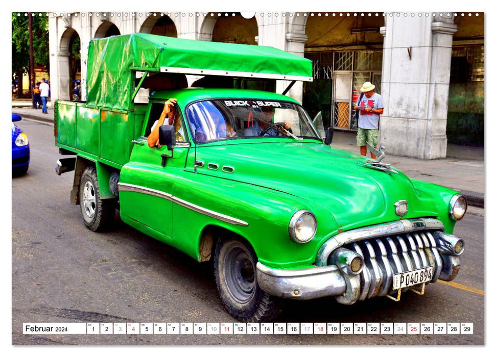 Buick Pickups - US-Lastenesel in Kuba (CALVENDO Wandkalender 2024)