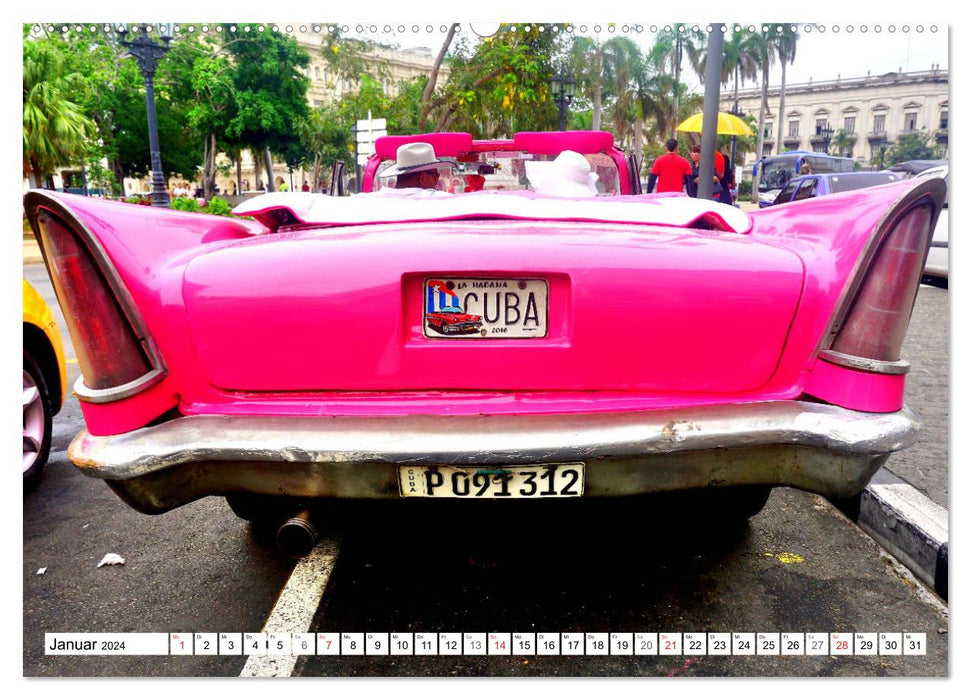 Fin carrier. Spectacular vintage cars from the fifties (CALVENDO wall calendar 2024) 