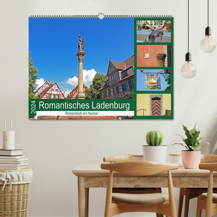 Romantic Ladenburg - Roman town on the Neckar (CALVENDO wall calendar 2024) 