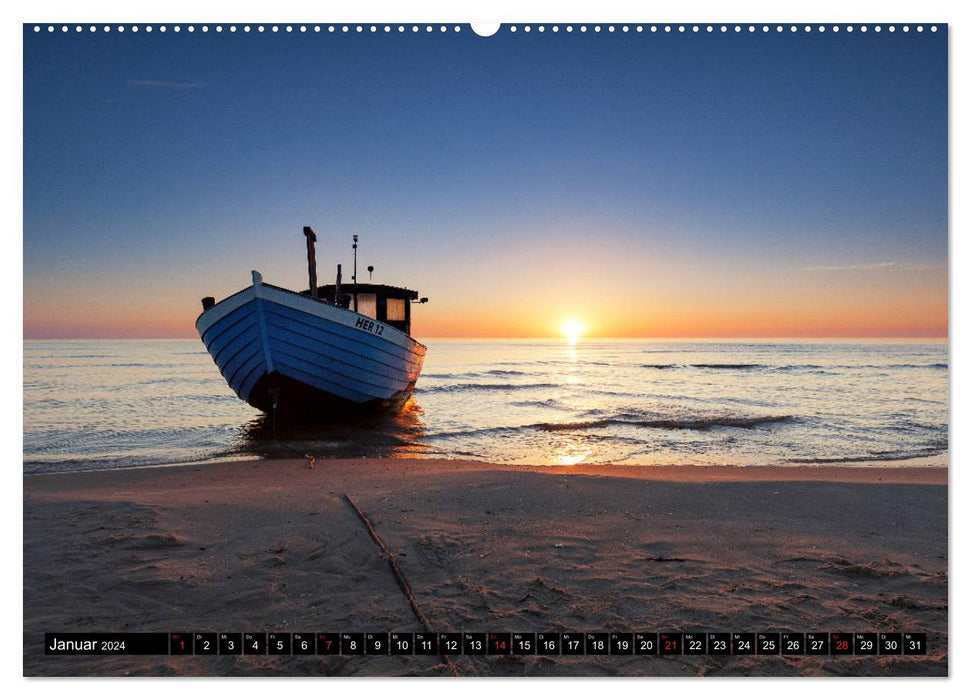 Baltic Sea coast - in the interplay of colors (CALVENDO Premium Wall Calendar 2024) 