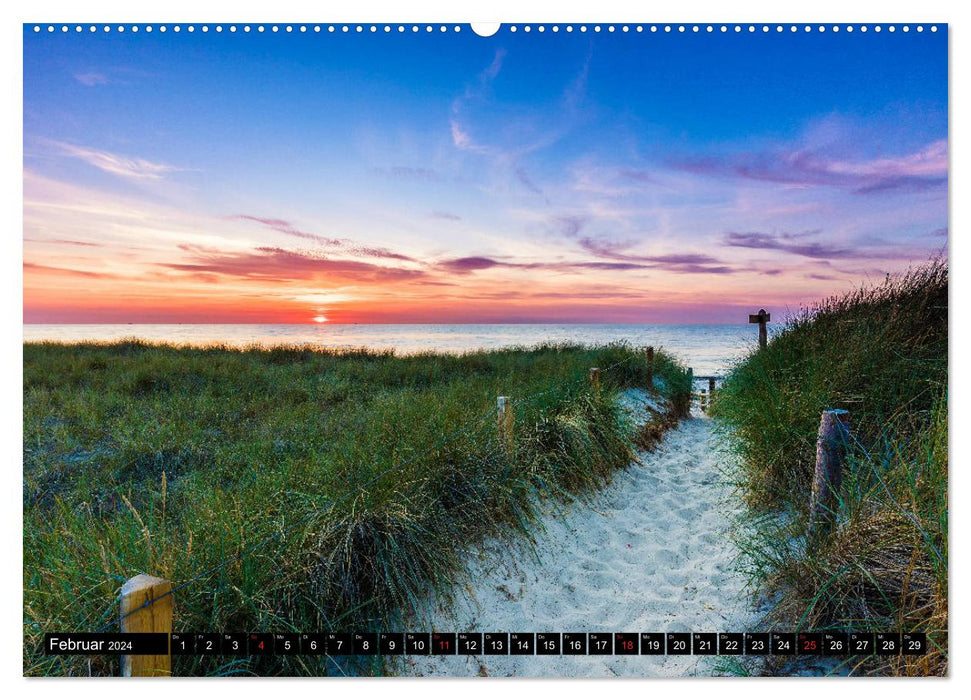 Ostseeküste - im Wechselspiel der Farben (CALVENDO Premium Wandkalender 2024)