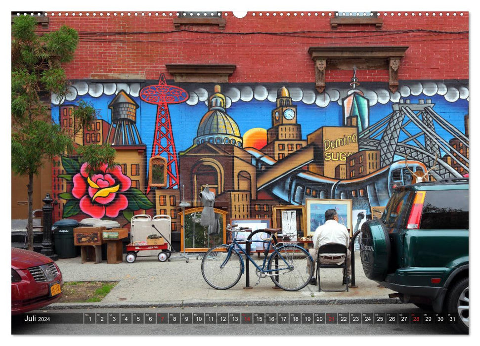 Straßenkunst in New York - Graffiti und Murals (CALVENDO Premium Wandkalender 2024)