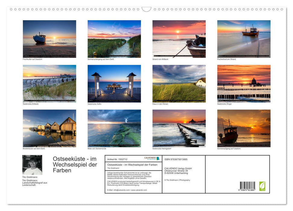 Baltic Sea coast - in the interplay of colors (CALVENDO wall calendar 2024) 