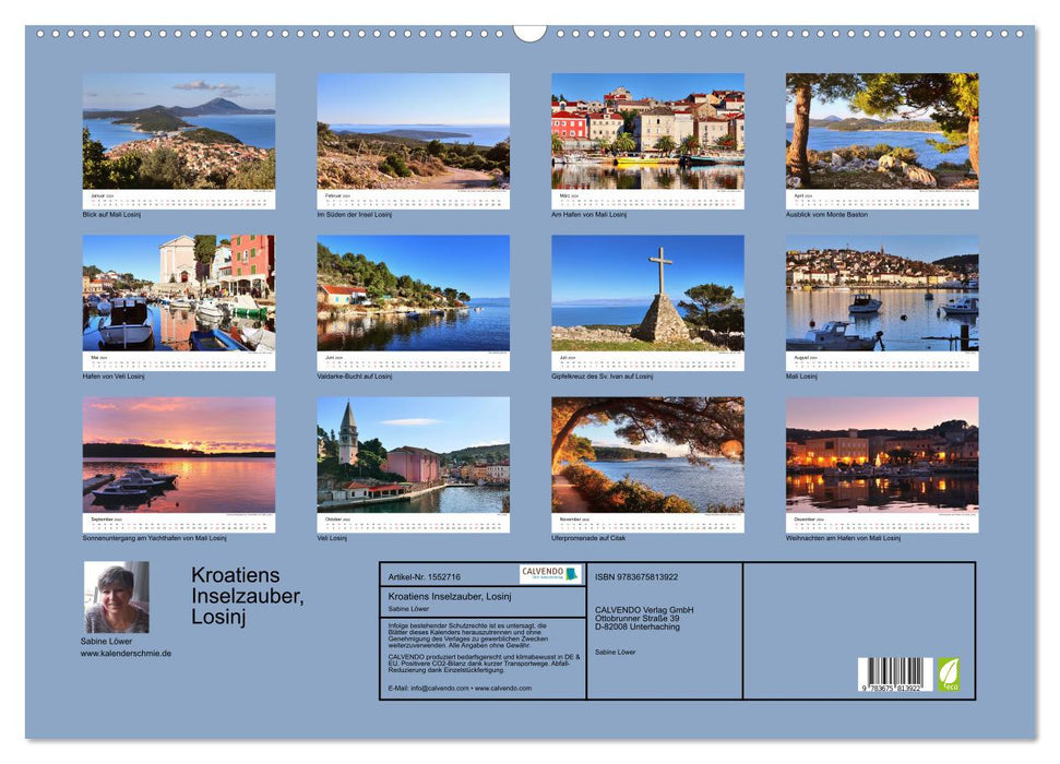 Kroatiens Inselzauber, Losinj (CALVENDO Wandkalender 2024)