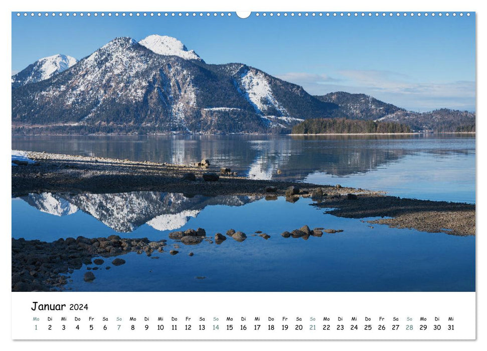 Es is so schee am Walchensee 2024 (CALVENDO Premium Wandkalender 2024)