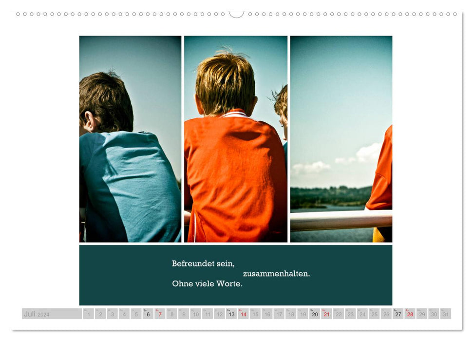 Verbindungen - Fotografien und Texte im Einklang (CALVENDO Premium Wandkalender 2024)