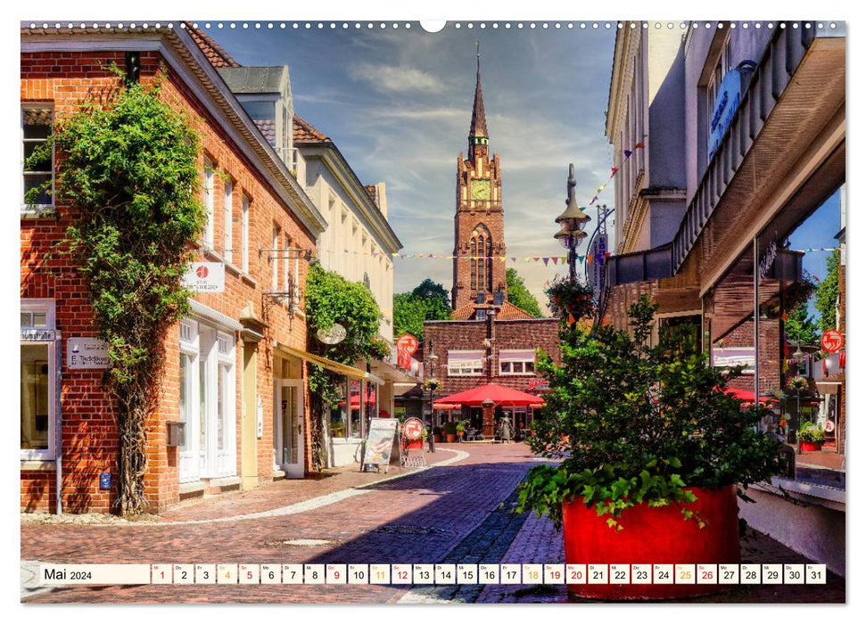 Reise durch Deutschland - Jever in Friesland (CALVENDO Premium Wandkalender 2024)