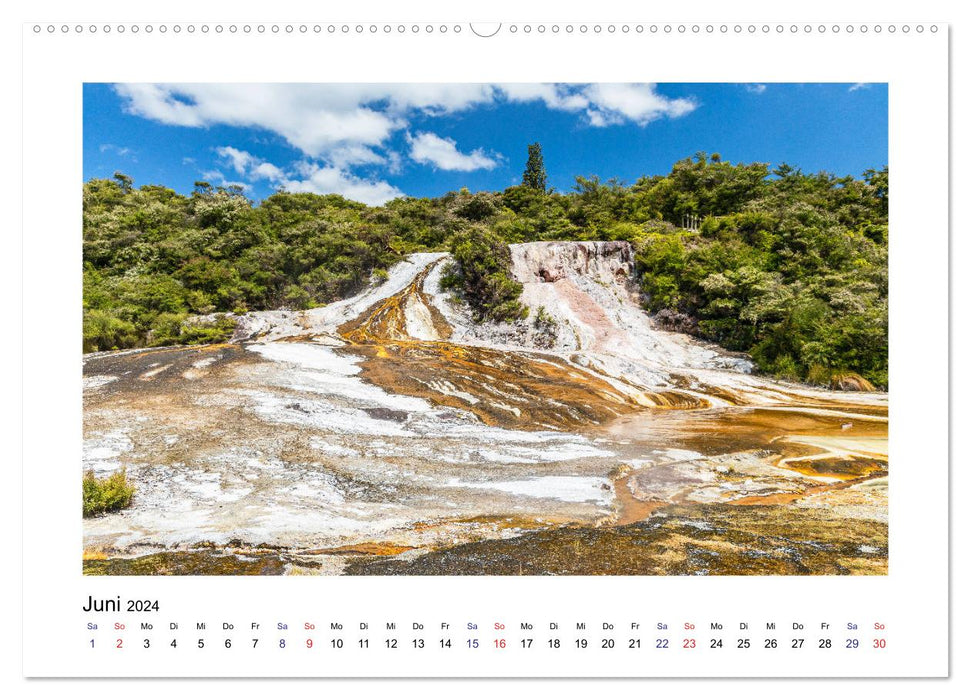 New Zealand - Hot Springs &amp; Geysers (CALVENDO Wall Calendar 2024) 