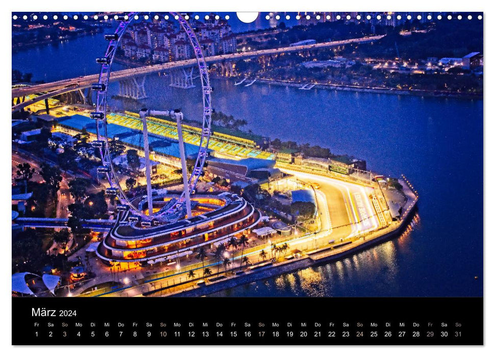 Asia's Treasures - Singapore, Kuala Lumpur, Tokyo, ... (CALVENDO Wall Calendar 2024) 