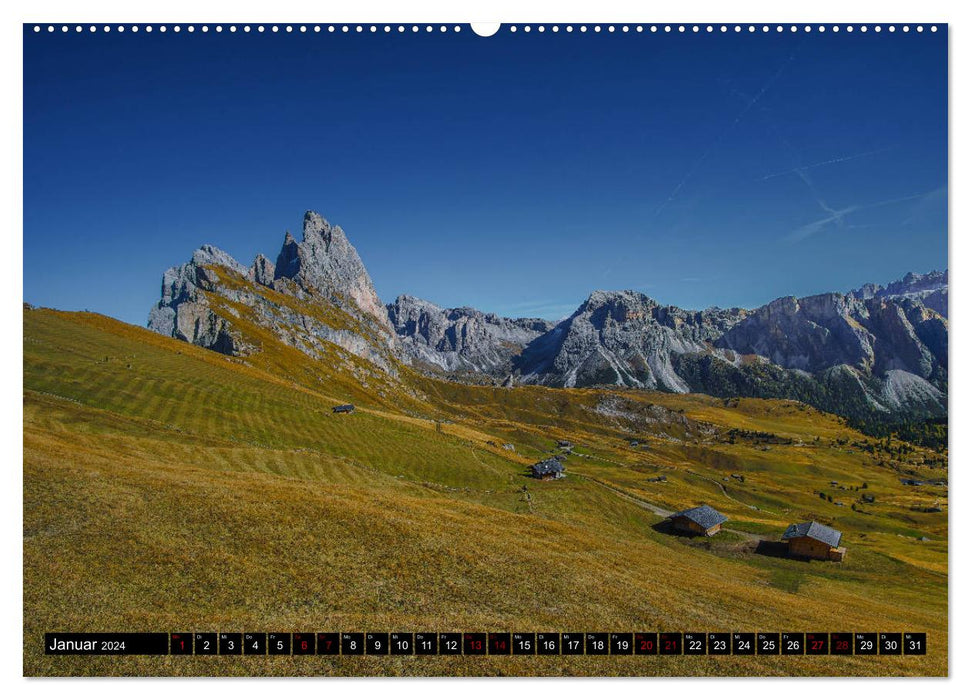Dolomiten Italiens schönste Berge (CALVENDO Wandkalender 2024)