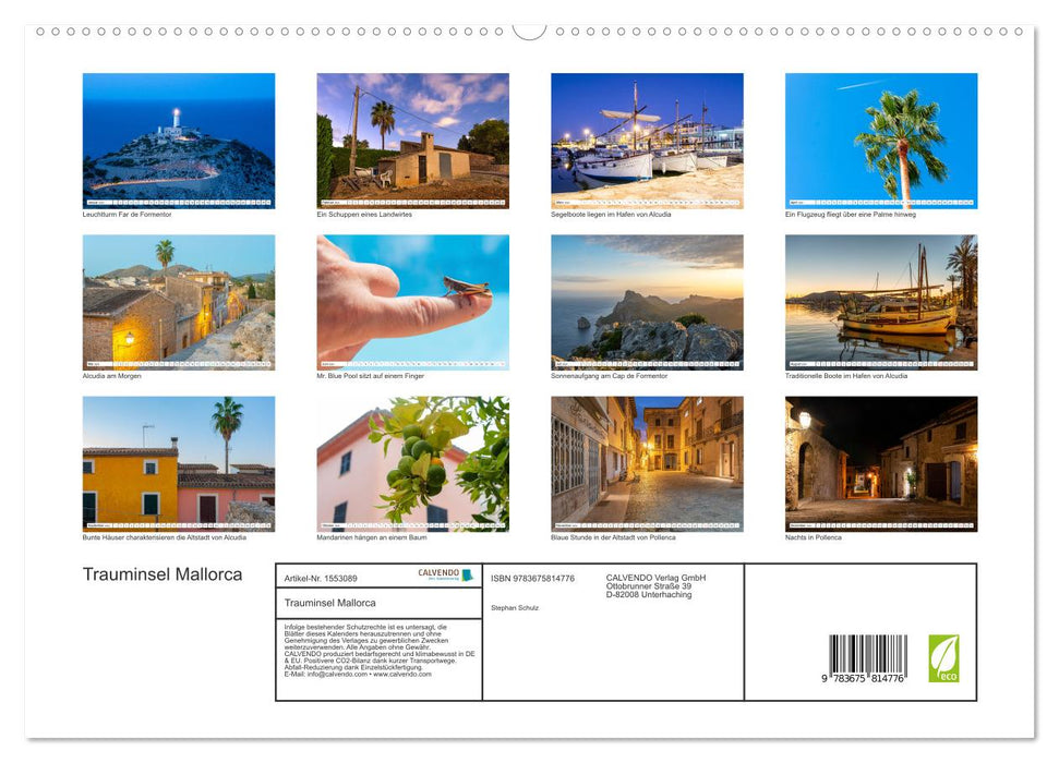 Mallorca Trauminsel im Mittelmeer (CALVENDO Premium Wandkalender 2024)